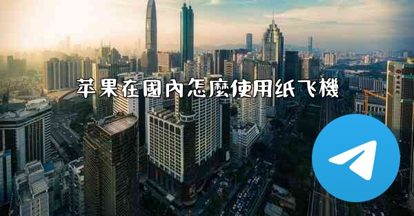 苹果在國內怎麼使用纸飞機