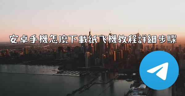 安卓手機怎麼下載纸飞機教程詳細步驟